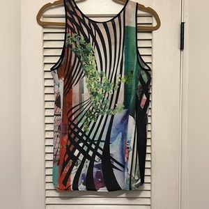 Clover Canyon Cross Back Tank Sz M